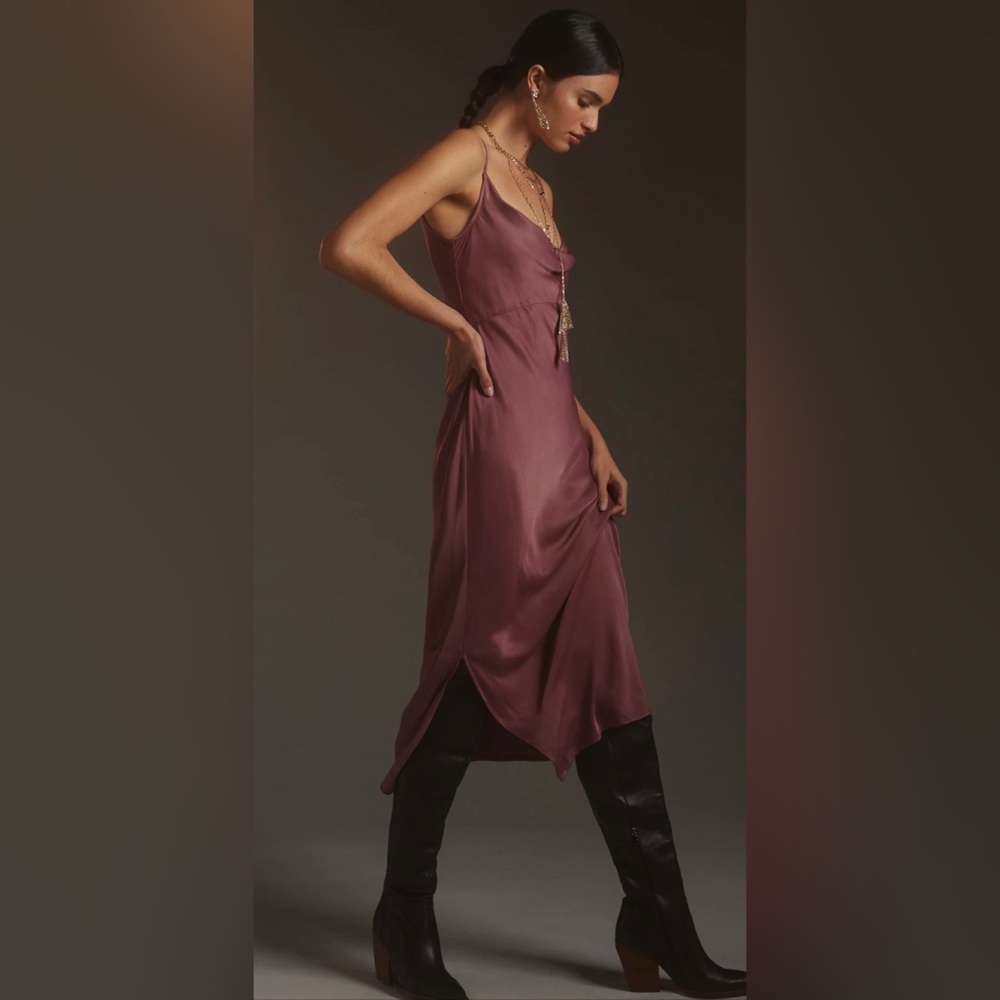Anthropologie Silky Slip Dress